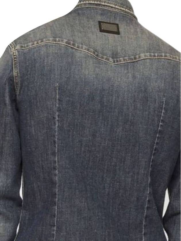 Long Sleeve Shirt G5JC8DG8GW9 S9001 Denim - DOLCE&GABBANA - BALAAN 4