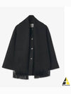 Embroidered Scarf Jacket Black - TOTEME - BALAAN 2