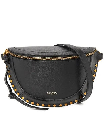 Skano Grain Leather Belt Bag Black - ISABEL MARANT - BALAAN 1