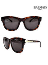 Eyewear Leopard Square Sunglasses Brown - BALMAIN - BALAAN 2