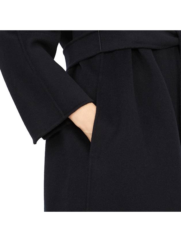 Esturia Long Single Coat Black - MAX MARA - BALAAN 10