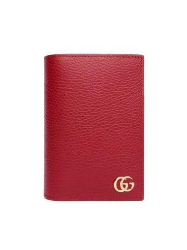 GG Marmont Black Women's Passport Wallet Red - GUCCI - BALAAN 1