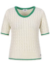 Round color combination short sleeve knit MK4MP353 - P_LABEL - BALAAN 9