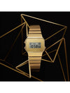 Square gold classic digital metal watch - CASIO - BALAAN 3