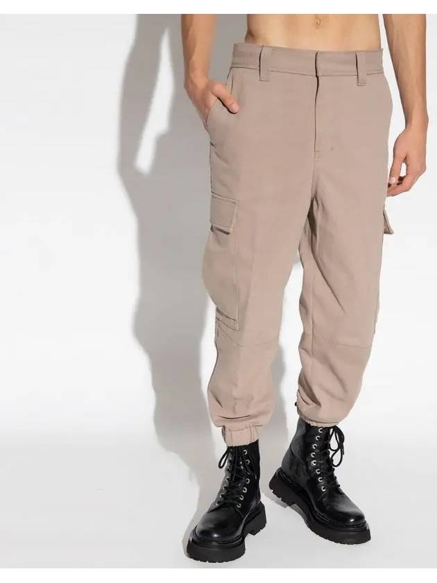 Banding Cargo Pocket Track Pants Beige - AMI - BALAAN 2