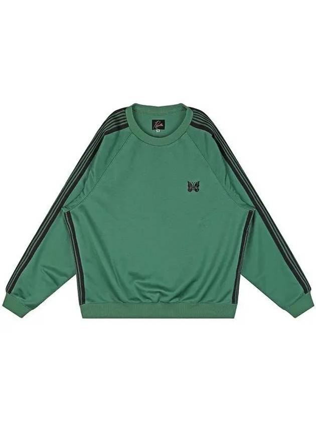 MR285 EMERALD Track Crew Neck Sweatshirt 997885 - NEEDLES - BALAAN 1