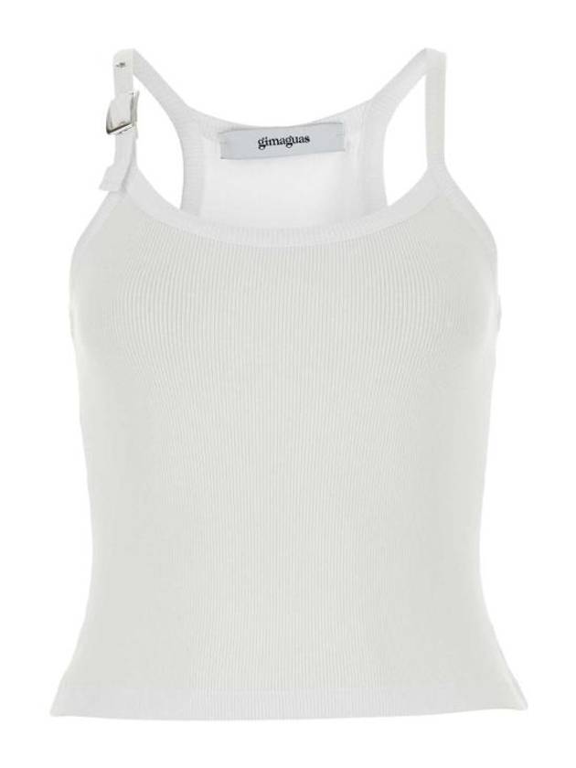 Sleeveless T Shirt NICA TOP WHITE - GIMAGUAS - BALAAN 1