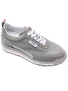 Vitello Alumni Trainer Caprede Low Top Sneakers Grey - THOM BROWNE - BALAAN 4