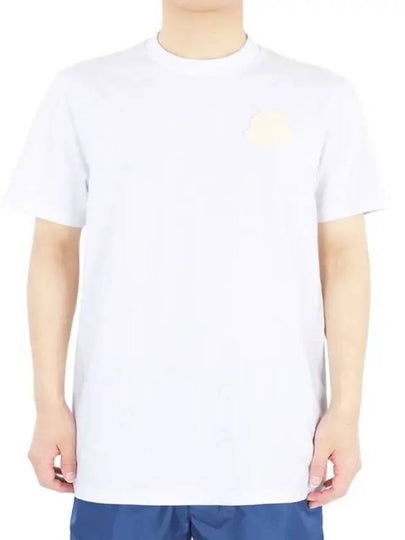 Logo Patch Short Sleeve T-Shirt White - MONCLER - BALAAN 2