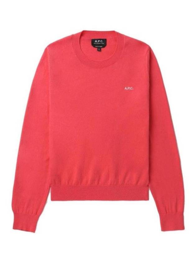 Victoria Embroidery Logo Sweatshirt Pink - A.P.C. - BALAAN 2