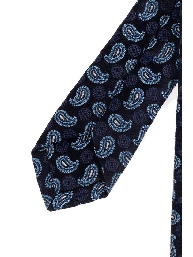 Etro Silk Tie, Men's, Navy Blue - ETRO - BALAAN 4