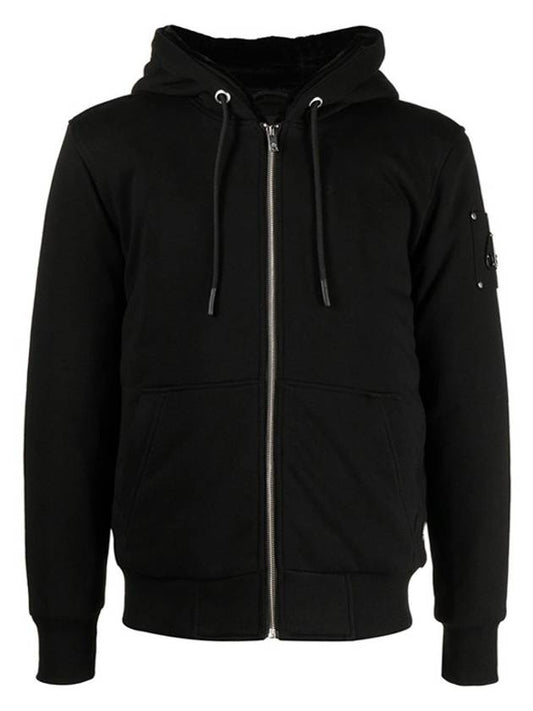 Classic Bunny Zip Up Hoodie Black Lining Black - MOOSE KNUCKLES - BALAAN 2