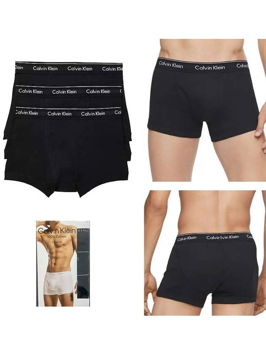 Underwear men s boxer shorts trunk drawstring cotton 3 piece set - CALVIN KLEIN - BALAAN 1