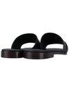 Gancini Leather Slippers Black - SALVATORE FERRAGAMO - BALAAN 6