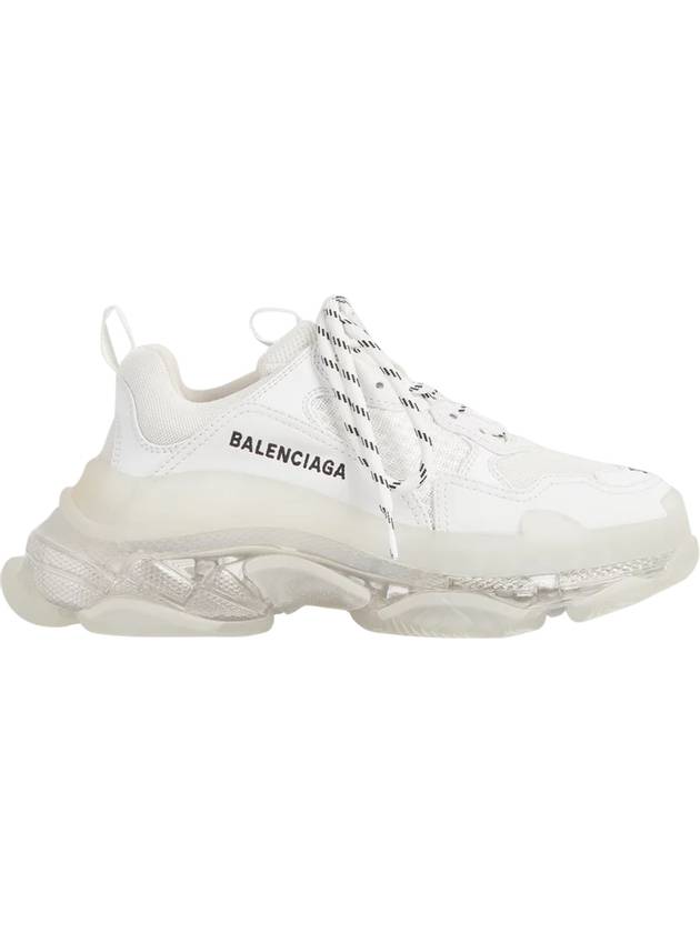 Triple S Clear Sole Low Top Sneakers White - BALENCIAGA - BALAAN 1