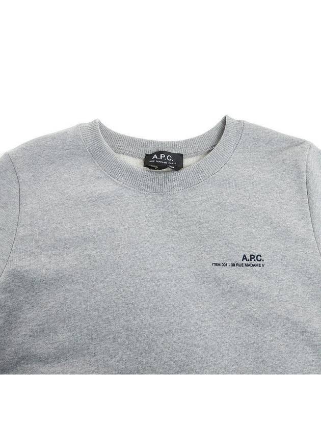 Item Logo Sweatshirt Grey - A.P.C. - BALAAN 4