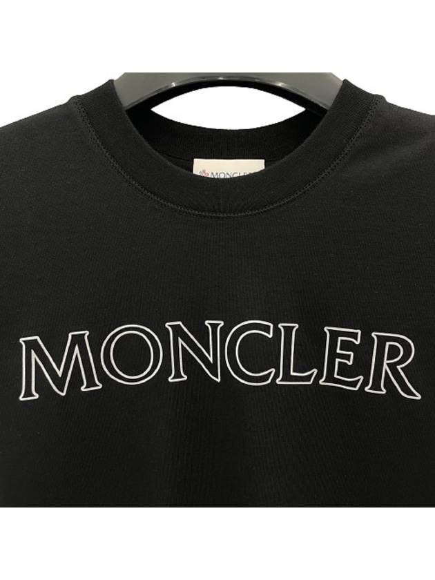 Lettering Logo Women's Short Sleeve TShirt 8C00013 999 - MONCLER - BALAAN 3