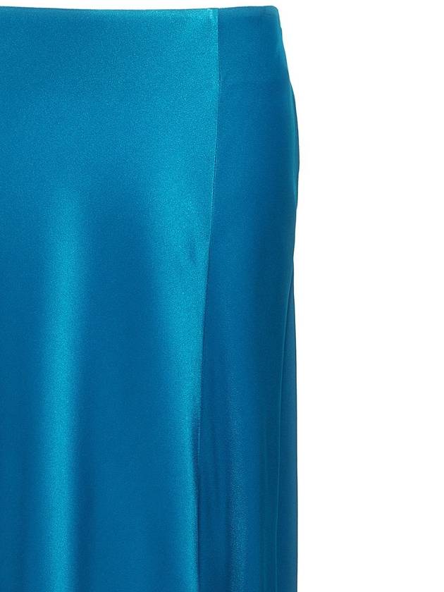 Alberta Ferretti Long Satin Skirt - ALBERTA FERRETTI - BALAAN 3