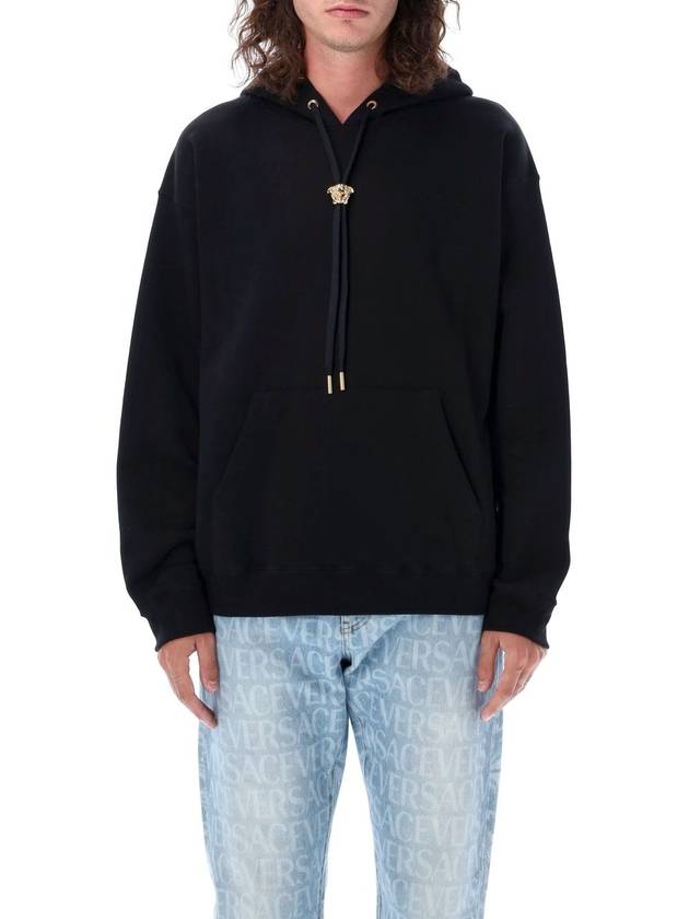 Medusa Roadstring Cotton Hoodie Black - VERSACE - BALAAN 2