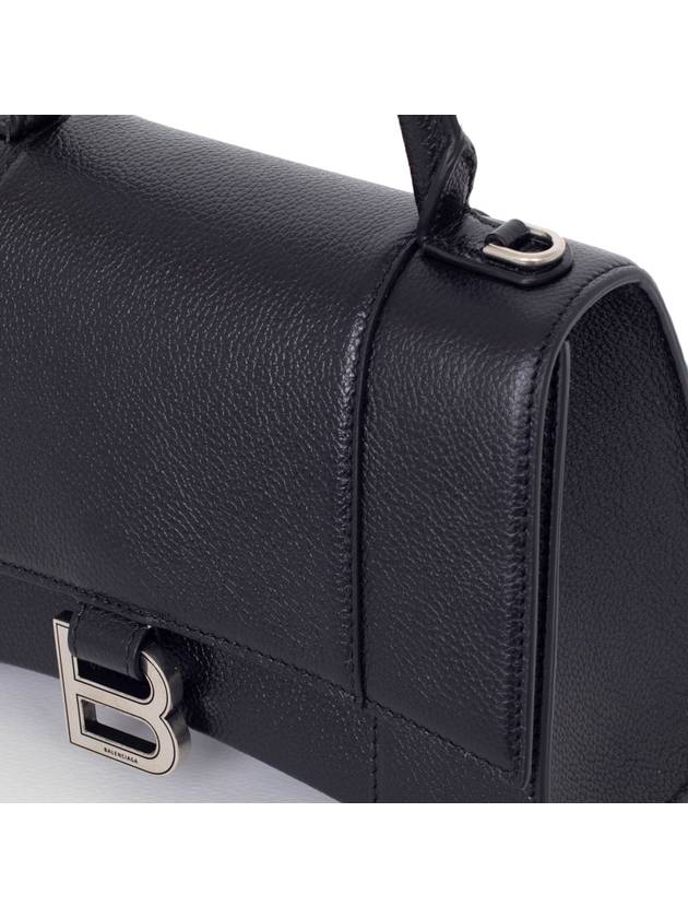 Hourgrass Small Grained Calfskin Cross Bag Black - BALENCIAGA - BALAAN 7