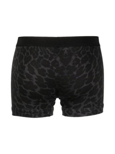 Men's Leopard Cotton Boxer Briefs Ink - TOM FORD - BALAAN 1