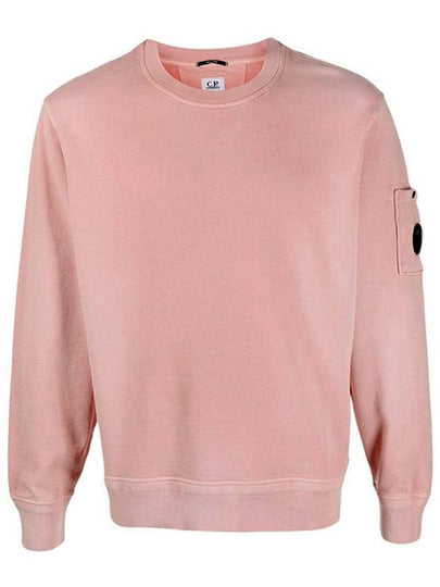 Lens Wappen Pocket Cotton Fleece Sweatshirt Pink - CP COMPANY - BALAAN 2