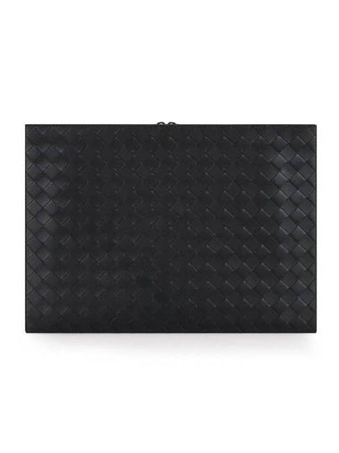 Men’s Document Large Clutch Bag Black - BOTTEGA VENETA - BALAAN 1