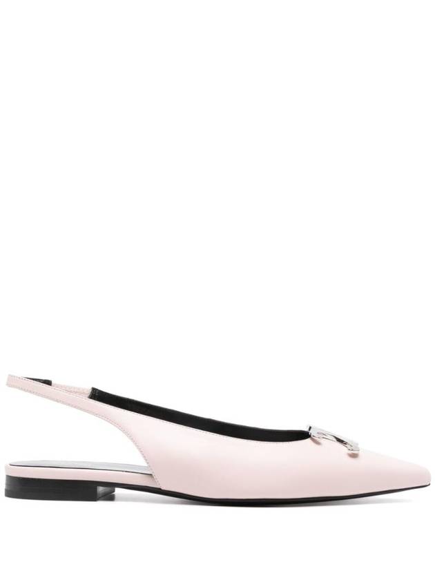 Women s Alma Triomphe Lambskin Slingback Flat Light Pink - CELINE - BALAAN 1