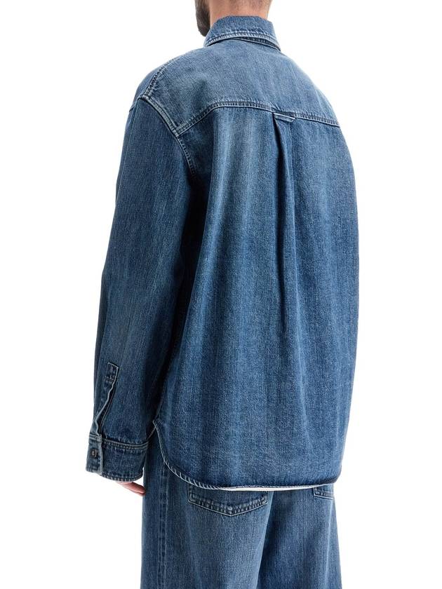 japanese denim overshirt for men - JIL SANDER - BALAAN 3