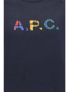 Logo Patch Crewneck Sweatshirt Navy - A.P.C. - BALAAN 4