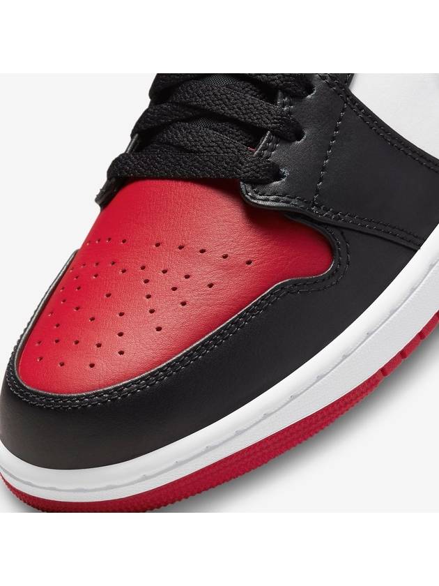 Air Jordan 1 Low Top Sneakers Black Red - NIKE - BALAAN 5