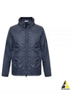 Garment Dyed Micro Yarn Hooded Jacket Navy - STONE ISLAND - BALAAN 2