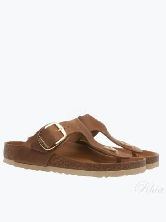 Gizeh Leather Flip Flops Brown - BIRKENSTOCK - BALAAN 2