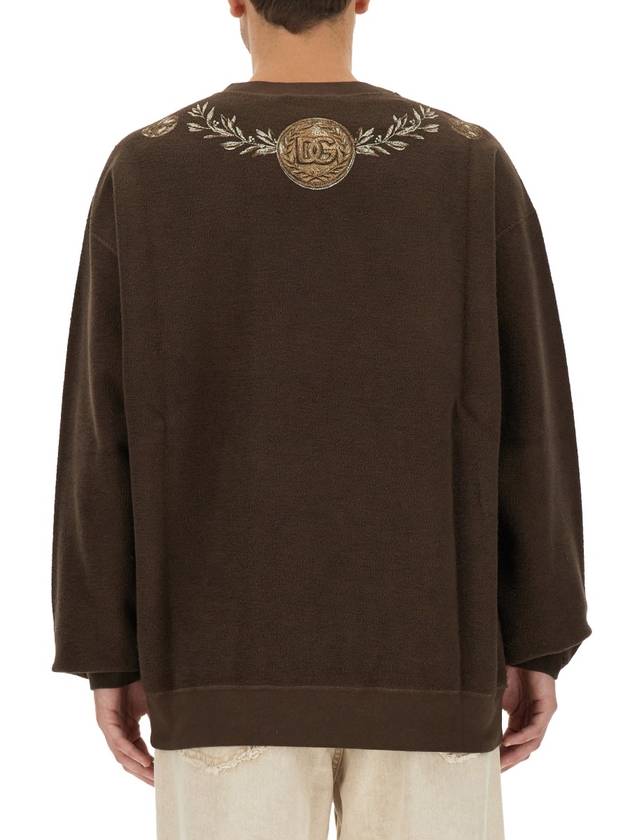 Sweater G9AHSTG7JO6 M1213 BROWN - DOLCE&GABBANA - BALAAN 4