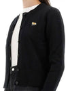 Baby Fox Patch Wool Cardigan Black - MAISON KITSUNE - BALAAN 4