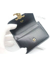 Triomphe Shiny Calfskin Flap Card Wallet Black - CELINE - BALAAN 4