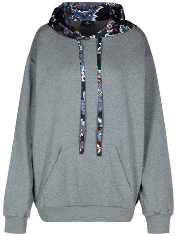 Etro Grey Cotton Blend Sweatshirt - ETRO - BALAAN 1