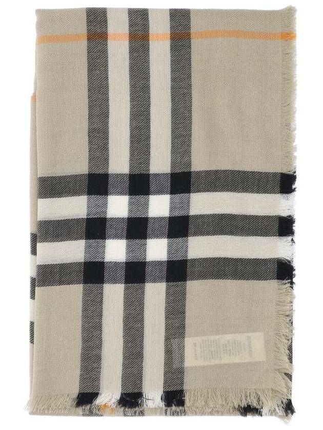 Checked Wool Scarf Green - BURBERRY - BALAAN 3