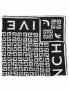 4G Logo Pattern Silk Muffler Black - GIVENCHY - BALAAN 2