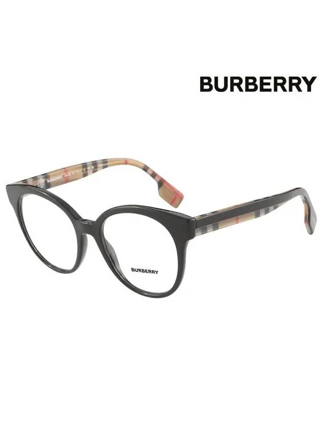 Round Eyeglasses Black - BURBERRY - BALAAN 3