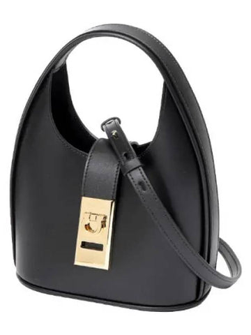 Ferragamo Gancini Buckle Mini Hobo Bag Women Tote Handbag - SALVATORE FERRAGAMO - BALAAN 1