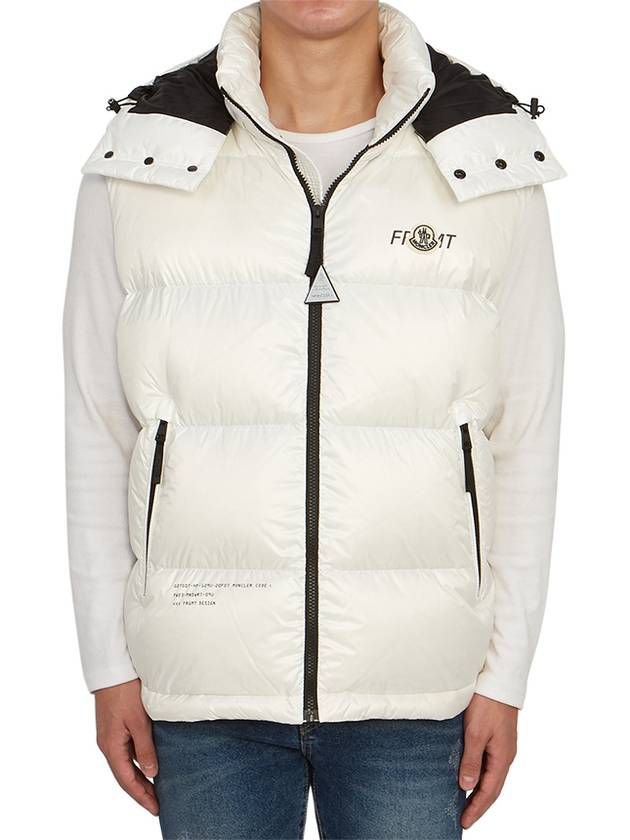 Marsh Hooded Padded Down Vest White - MONCLER - BALAAN 3