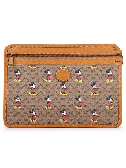 Disney Mickey Mouse Clutch Brown - GUCCI - BALAAN 2