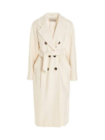 Women's Madame Icon Double Coat White - MAX MARA - BALAAN.