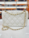 Vintage wide stitch gold plated white shoulder bag 6474058 - CHANEL - BALAAN 4