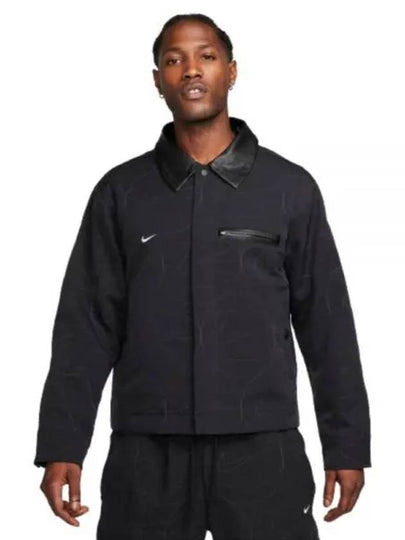 Woven Basketball Zip Up Jacket Black - NIKE - BALAAN 2