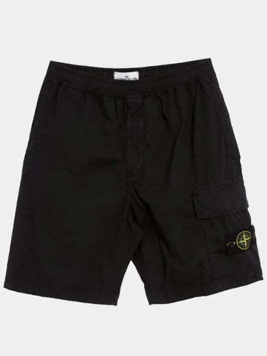 Compass Badge Bermuda Shorts Black - STONE ISLAND - BALAAN 2