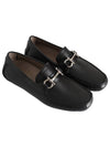 Gancini Ornament Driving Shoes Black - SALVATORE FERRAGAMO - BALAAN 4