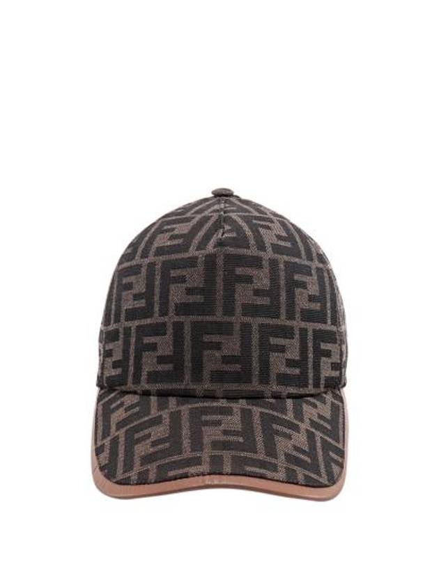 FF Monogram Ball Cap Brown - FENDI - BALAAN 5