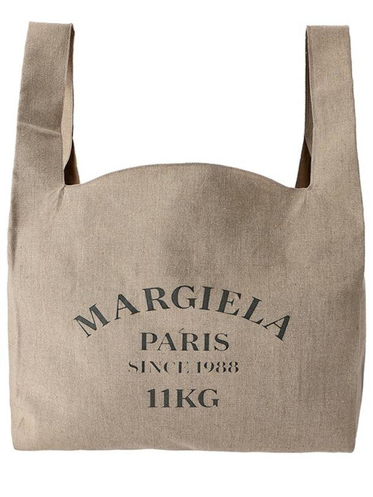 Linen Shopper Tote Bag - MAISON MARGIELA - BALAAN.